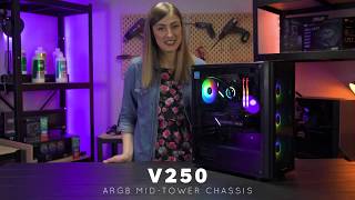 Thermaltake Chassis  V250 TG ARGB Mid Tower Case  Your START into PC Building [upl. by Wood]