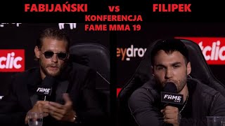 SEBASTIAN FABIJAŃSKI vs FILIPEK FAME 19 KONFERENCJA [upl. by Oikim]