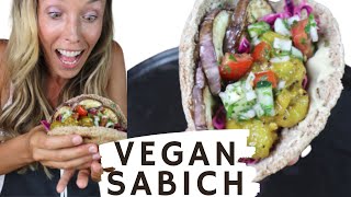 VEGAN SABICH🥙 🥙 🥙  worlds best sandwich 🍆 vegan fusion 4 [upl. by Baten]