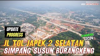 Progress Tol Japek 2 Selatan Simpang Susun Burangkeng 10 Agustus 2024 [upl. by Nitsugua]