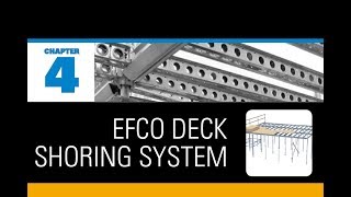 Installation of the EFCO DECK Shoring System Imperial [upl. by Dorolice376]