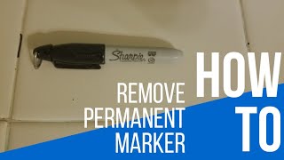 How to remove permanent marker from tile easy [upl. by Amalita]