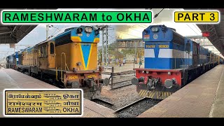 DHONE to JALNA via NANDED  16733 Rameshwaram  Okha Express Journey PART 3  March 2022 [upl. by Erda]