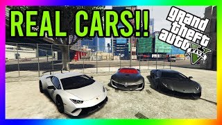 GTA 5  How to Install Real Cars in GTA 5 Lambos Ferraris and More [upl. by Raama]