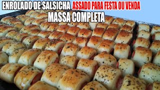 MINI SALGADO ASSADO PARA FESTA OU VENDA  RECEITAS DA ROSA [upl. by Hairabez719]