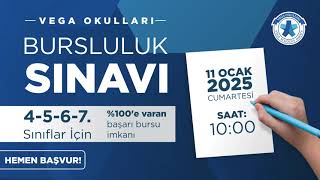 Bursluluk Sınavı 2025  Vega Okulları [upl. by Herzig236]