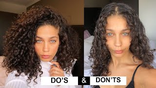 STYLING CURLY HAIR DOS amp DONTS for volume and definition  Jayme Jo [upl. by Aura]