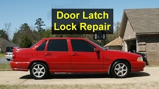 Door latch lock motor repair will not unlock with central locking Volvo S70 V70 XC70 C70 etc [upl. by Ibrab]