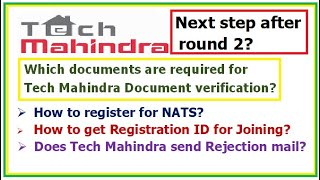 Tech Mahindra document verification How to register on NATS portal How to get Registration ID [upl. by Siuqaj]