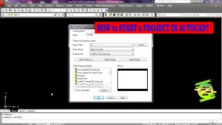 How To Start a Project in Autocad Land Desktop  Autocad  Survey [upl. by Eadas]