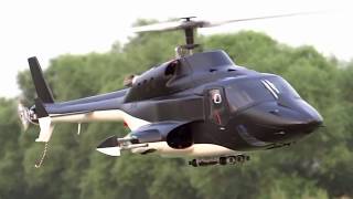 New version Full custom Airwolf 500size RC Heli Test flight [upl. by Ailekahs]