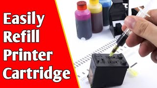 How to Refill HP Deskjet Ink Advantage 3835 Cartridge [upl. by Brocky107]