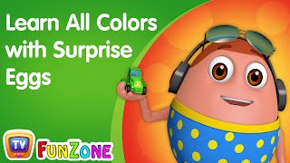 Learn All Colors with Surprise Eggs  ChuChu TV Learning Videos for Kids [upl. by Keram]