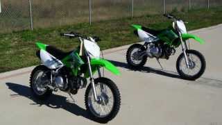 2012 Kawasaki KLX110 and KLX110L Side By Side Comparison [upl. by Lachlan]