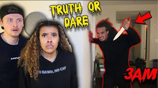 DO NOT PLAY TRUTH OR DARE AT 3AM WE ALMOST DIED [upl. by Dekow]