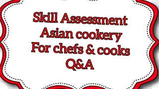 Australia Skill Assessment Asian Cookery Technical Interview for chefs and Cooks [upl. by Pierro]