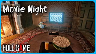 Movie Night  Full Game  Walkthrough Gameplay  Short Horror Game  No Commentary [upl. by Notgnimer]