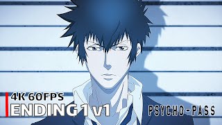 PsychoPass  Ending 1 v1 【Namae no nai Kaibutsu】 4K 60FPS Creditless  CC [upl. by Astera437]