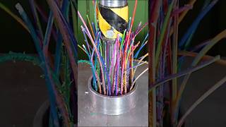 Crushing Candles and Crayons With Hydraulic Press hydraulicpress crushing satisfying [upl. by Aiekahs]