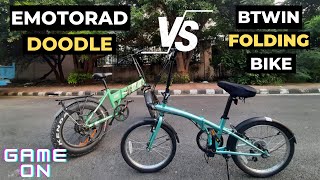 BTWIN FOLDING BIKE  TILT 120  DECATHLON EMOTORAD DOODLE  ELECTRIC FOLDING BIKE  REVIEW [upl. by Given]