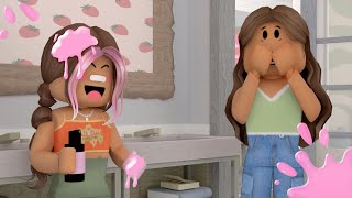 My Daughter DYED HER OWN HAIR   Bloxburg Family Roleplay [upl. by Einad]