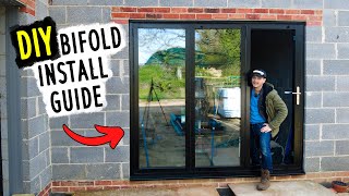 How To Fit Aluminium Bifold Doors  Complete DIY Guide [upl. by Aenil]