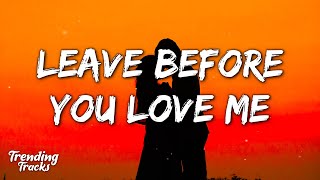 Marshmello x Jonas Brothers  Leave Before You Love Me Lyrics [upl. by Ralyt]