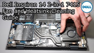 Dell Inspiron 14 2in1 7415 Fan and Heatsink Clean Guide [upl. by Eynaffit]