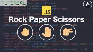 Web Development Tutorial  JavaScript HTML CSS  Rock Paper Scissors Game [upl. by Grantley]