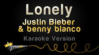 Justin Bieber amp benny blanco  Lonely Karaoke Version [upl. by Riane]