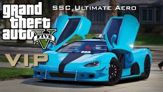 GTA 5 VIP car DLC  SSC Ultimate Aero GTA 5 PC MOD SHOWCASE [upl. by Eudoca916]