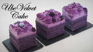 Ube Velvet Cake Purple Velvet Cake Easy Recipe [upl. by Acinoda198]