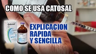 Como se usa catosal en gallos dosis catosal canarios aves pajaros gallinas gallos [upl. by Zelde]