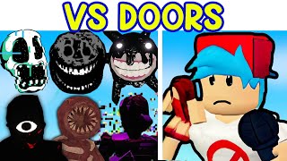 Friday Night Funkin VS DOORS  Rush Figure Seek Glitch Roblox DOORS 1 to 100 FNF Mod [upl. by Macleod481]