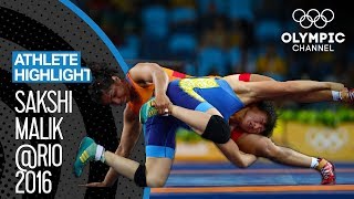 Sakshi Malik 🇮🇳  The road to Olympic Bronze  Athlete Highlights [upl. by Airretal196]