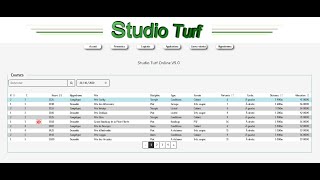 Logiciel Studio Turf online v50  Courses hippiques PMU tutoriel vidéo [upl. by Yendys488]