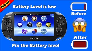 How to Fix PS VITA Battery Level is low Without Opening The Console [upl. by Allene]