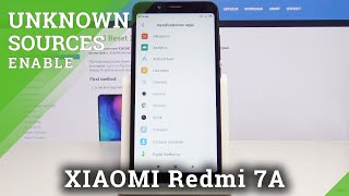 How to Enable Installation Apps from Unknown Sources in Xiaomi Redmi 7A  APK [upl. by Yrome]