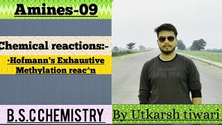 Hofmanns Exhaustive Methylation  Chemical reaction of Amines  By Learn with Utkarsh [upl. by Albrecht550]