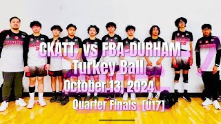 Quarter Finals Oct•13•24CKATT vs FBADURHAM U17 [upl. by Appleby]