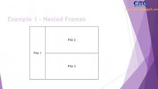 HTML Nested Frameset video tutorial [upl. by Rahs]