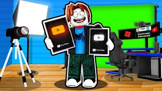 BECOMING THE MOST FAMOUS YOUTUBER IN ROBLOX [upl. by Ttemme]