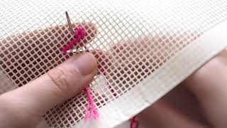 PETIT POINT STICKEREI DIE ARBEIT BEGINNEN [upl. by Lavern]