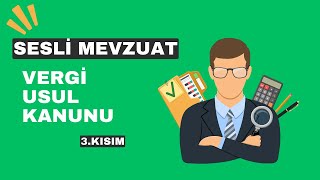 Vergi Usul Kanunu 3 Kısım [upl. by High]