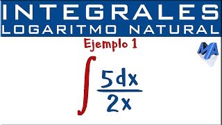 Integral de 1x logaritmo natural  Ejemplo 1 [upl. by Ahtrim295]