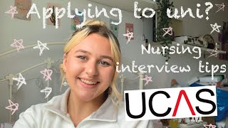 Applying to uni Nursing interview tips [upl. by Yasmar945]