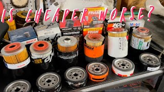 Who makes the best OIL FILTER You decide [upl. by Ettenotna]