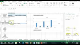 Using Pivot Table to create frequency distribution [upl. by Willette]