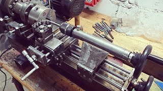 Budowa tokarki Homemade mini lathe part 6 [upl. by Nuarb]