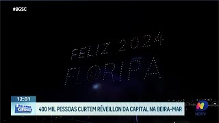 Florianópolis brilha 400 mil pessoas celebram o Réveillon na BeiraMar com espetáculo único [upl. by Marigolde209]